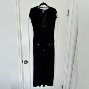 Chelsea and Theodore Maxi Black dress size 6